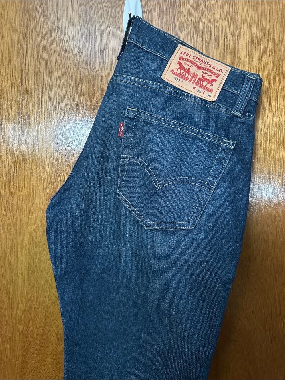 Levi's Men Slim Straight Jeans - Dark Indigo Blue